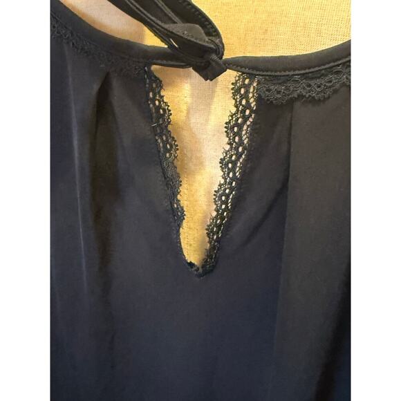 OSCAR de la RENTA pink label Black Lace Top Shirt Blouse Top Women size 2XL XXL - Picture 4 of 9